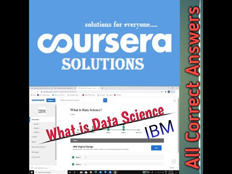 Coursera answers : What is Data Science (IBM).