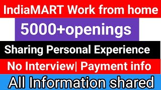 INDIAMART HIRING FRESHERS | WORK FROM HOME JOBS 2025 | ONLINE JOBS AT HOME | PART TIME JOBS