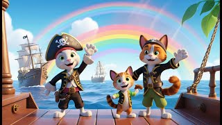 Pirate Paws and the Treasure Hunt | Swashbuckling Pirate Song for Kids | Adventure Rhyme