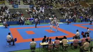 2021年IH 空手道 男子 個人組手 準々決勝 稲垣博大 高松中央(香川) vs 千葉大雅 御殿場西(静岡)