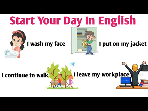 Start Your Day In The English / sentences for beginners / improve your spoken English