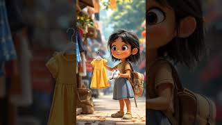 Poor Girl's Journey from Tears to Hope | Emotional Short Film #PixarStyle #Shorts #viral