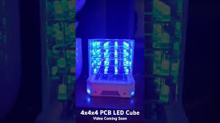 4x4x4 PCB LED Cube.  #ledcube #ledlights