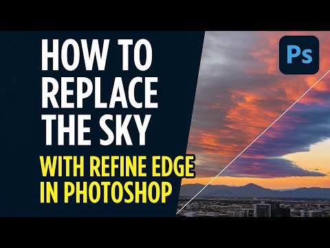 How to Replace the Sky with Refine Edge in Photoshop