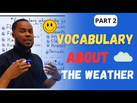 Vocabulary about the Weather / English_ Creole (Part 2) | Vokabilè sou Tan an.