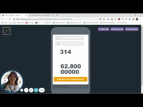 Circle Calculator App / WhiteHat Junior / Live Online Coding for Kids