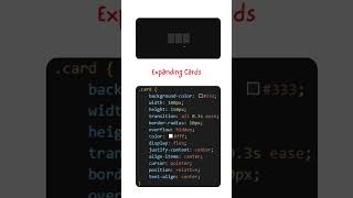 Expanding Cards || HTML AND CSS  #cssanimation #coding #css3animation #css #programming #cssworld