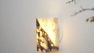 Square Marble Wall Lamp
