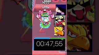 Quanto tempo esses Brawlers demoram para destruir o robô chefão #brawlstars #브롤스타즈
