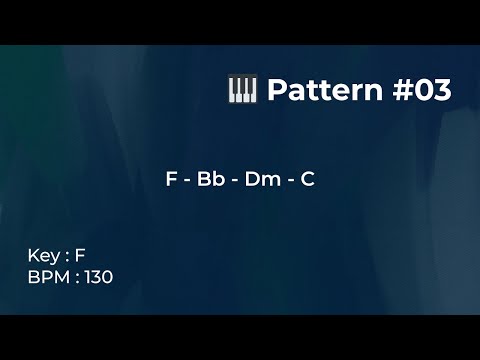 Pattern #03 – BPM 130 – Key F | Piano Loop Backing Track