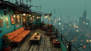 Lofi Hip Hop Beats 🎧 Chill Rooftop Ambience & Retro Japanese City Vibes | Relaxing Lofi Study Mix