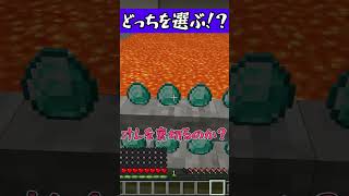 友達かダイヤどっちを選ぶ？【マイクラ/まいくら/Minecraft】