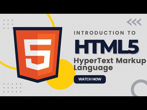 INTRO TO HTML5 | Full-Stack Web Developer Boot Camp
