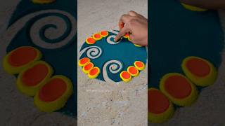 Simple and easy Rangoli designs || Rangoli shorts ||  #youtubeshorts #pongalrangoli #newyearrangoli