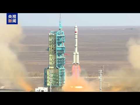 完整视频！北京时间2025年4月24日17时17分，搭载神舟二十号载人飞船的长征二号F遥二十运载火箭在中国酒泉卫星发射中心点火发射，神舟二十号载人飞船与火箭成功分离，成功进入预定轨道。
