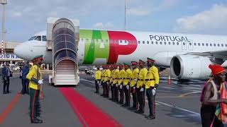 The leaders of Timor-Leste, Mozambique, and São Tomé arrived in Bissau for the CPLP Summit. Received