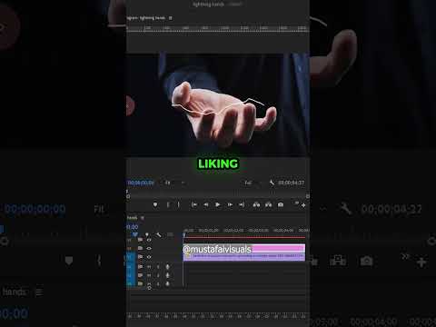 Want to make your hands light up like magic Learn how to create the lighting hands using PremierePro