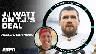 JJ Watt gives his take on T.J. Watt's massive Steelers extension 💰 | The Pat McAfee Show