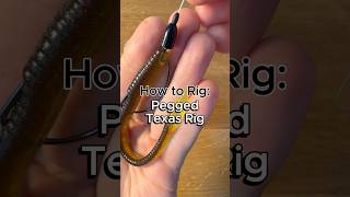 How to Peg a Texas Rig #fishing #fishingtips #bassfishing