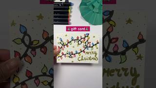 DIY easy GIFT card🎄♥️ #shortsfeed #diy #diycard #giftcard #cardideas #cardtutorial #giftidea #card