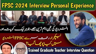 FPSC Interview Secrets That Will SHOCK You | TGT Interview Question Ans | FPSC Interview preparation