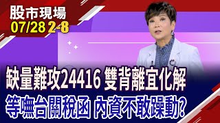 不追高也別預設立場 指數攻高,價量缺一不可?關稅未掀牌又"匯"怕財報!外資7月買逾2千億 內資卻不敢動?｜20250728(第2/8段)股市現場*鄭明娟(李蜀芳)