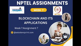 Blockchain and it's applications Jan 2025 week 7 Assignment 7 NPTEL #nptel2025 #nptel