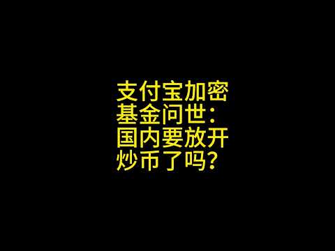 12 15支付宝加密基金，国内会开放吗？