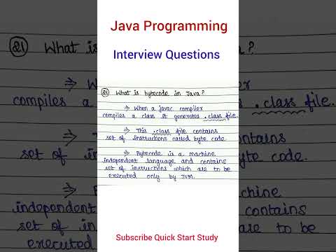 Java Interview Question & Answer | what is bytecode in java ?#java #programming