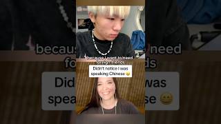 Didn’t notice I was speaking Chinese | #omegle #chinesereaction #ometv