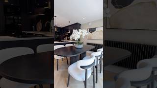 This is your sign to upgrade your dining room🖤 #homeinspo #arnechair #modernfurniture #homehacks