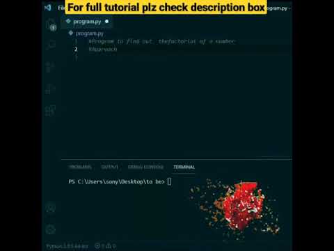 Factorial of a Number in Python - Python Tutorial #Python #PythonTutorial #EICS #Shorts