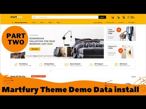 Martfury - WordPress Theme install & Demo import part-2