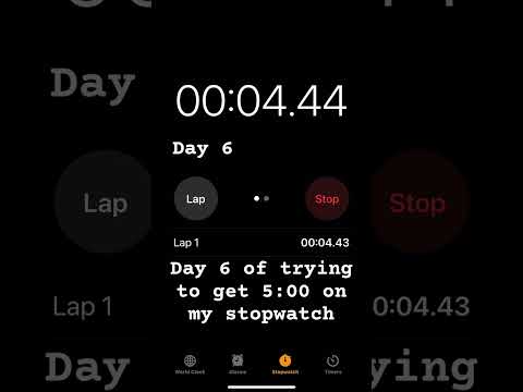 Day 6 of trying to get 5:00