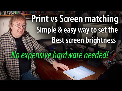 Match screen & prints. Easily adjust screen brightness to match print viewing - banish dark prints