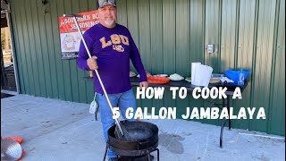 How to cook a 5 Gallon Jambalaya