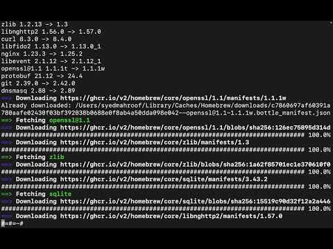 Homebrew cheatsheet | Upgrade all packages using brew