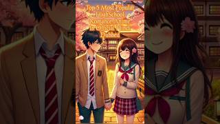 Top 5 Most Popular HighSchool Romance Anime In Official Hindi Dubbed #anime #romanceanime