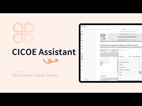 How to use CICOE Assistant in touchnotes?