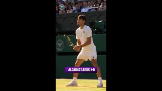Carlos Alcaraz Takes Set 1 in Style! | #Wimbledon2025