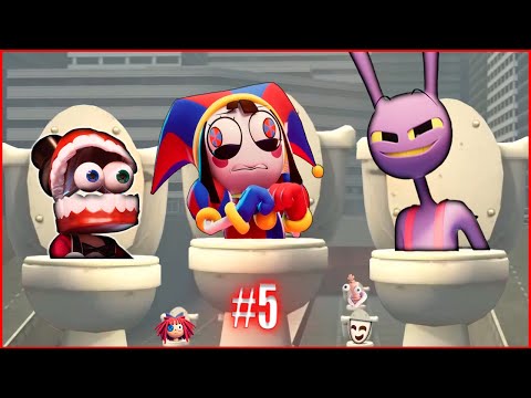 THE AMAZING DIGITAL CIRCUS Skibidi Toilet Meme Song PART 5