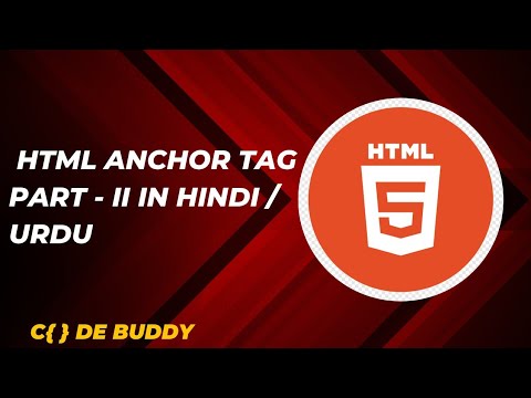 HTML Anchor Tag Tutorial Part - II (mailto & internal page) in Hindi / Urdu