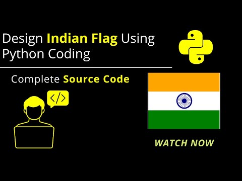Design Indian Flag Using Python Code