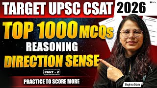 UPSC CSAT Free Classes 2026 | CSAT Reasoning Prelims Paper 2 Online Mock Test Practice MCQ Questions