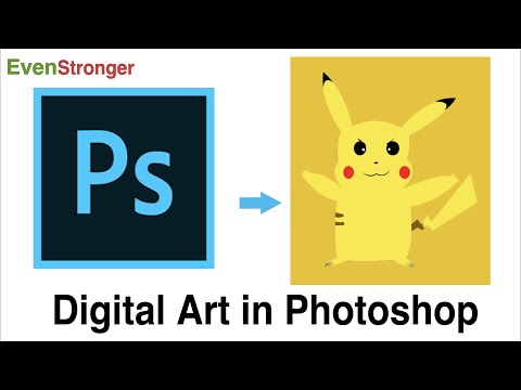 Designing pikachu in Photoshop - pokemon | Evenstronger