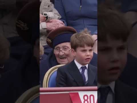Prince Louis Steals The Show At Parade For VE Day Anniversary | 10 News First