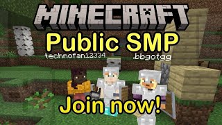 Minecraft Public Smp Live | 24/7 Public Server | Java + Pe | #minecraftlive