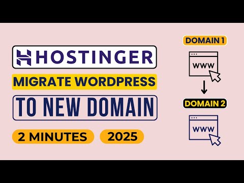 How To Migrate Wordpress Site to New Domain in Hostinger in 2025 | Hostinger Clone Website