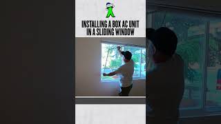 How to install a box AC unit in a sliding window, part 2