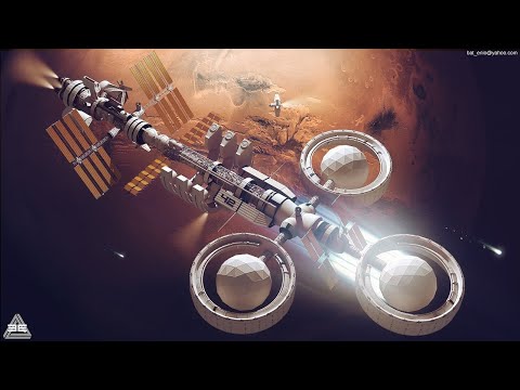 Flying past Red Planet │ Relaxing Space Ambient Music
